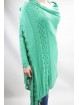 Duster Sweater Woman Wide Long Smaragdgrün - Baumwolle und Leinen - Frühling Sommer