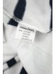 JOHNNY LAMBS Pullover Estivo ScolloV XXXL 56 Bianco Righe Blu Orizzontali - Cotone