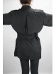 Saharan Shirt Long Women Black M 100% Pure Silk