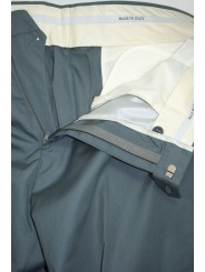 Pantaloni Uomo Classico taglia 48 Verde salvia  - Tasche Laterali - PE