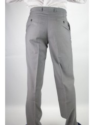 Pantaloni Uomo Classico taglia 46-Grigio chiaro- Fresco Lana -Primavera Estate