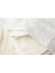 Asciugamani Bianco o Avorio tutte misure: Viso e Bidet, Telo Doccia Regular e Gigante