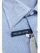 Camicia Uomo taglia M Pois Blu su Bianco Collo Italia Popeline - vestibilità dritta