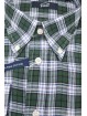 Camicia Uomo XL Flanella ButtonDown Scozzese Verde Tartan