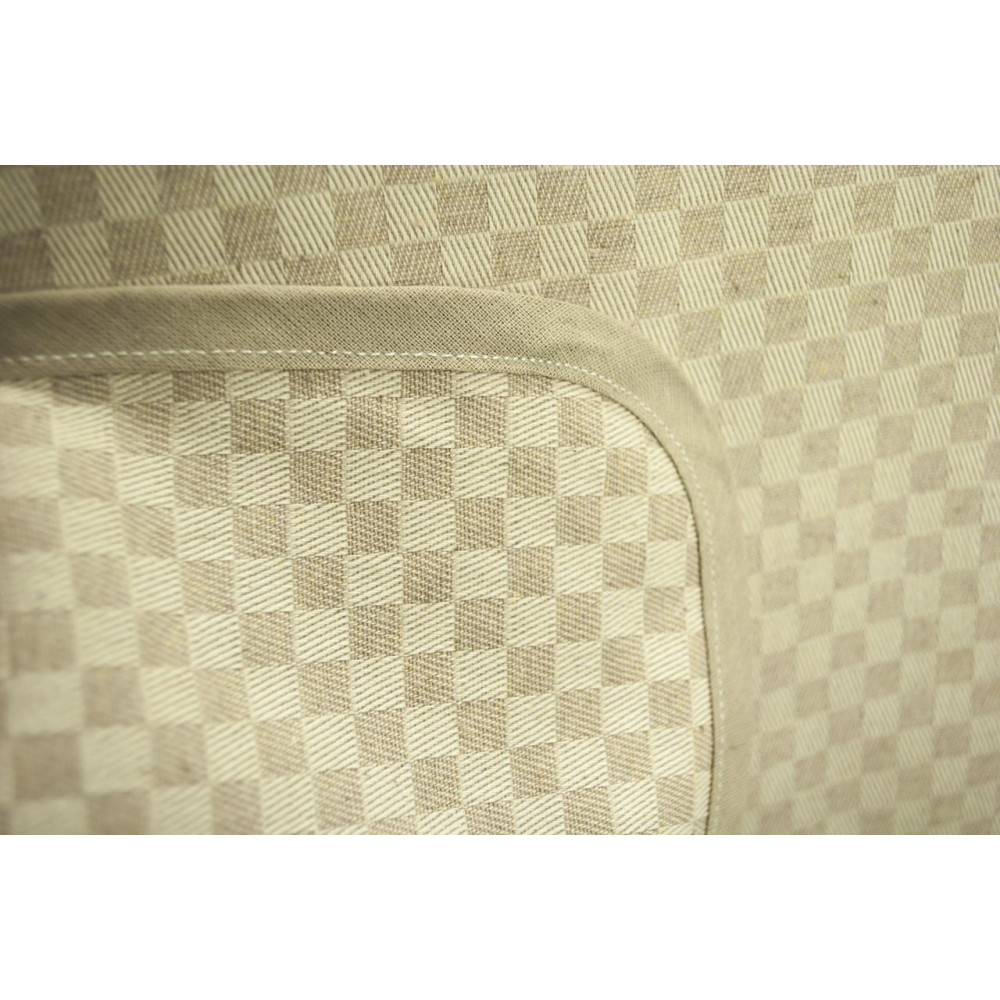 Mantel rectangular x6 Cuadrados toscanos beige natural 140x180 850101