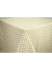 Mantel rectangular x6 Cuadrados toscanos beige natural 140x180 850101