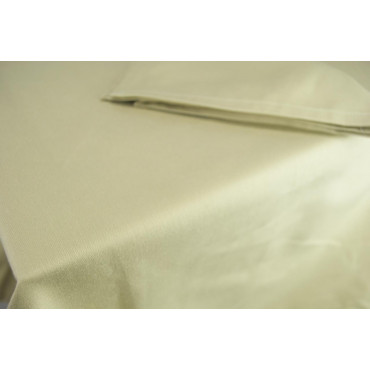 Round tablecloth diam. 230 - Plain Sand - Indhantrene Heavy Satin - For Catering