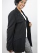 Jacket Blazer Women Lapel Puntalancia size 42 - Black Frescolana - No Brand Sample