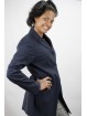 Jacket Blazer Women Lapel Puntalancia size 42 - Light Blue Frescolana - No Brand Sample