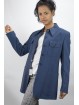 Blazer jacket Woman Patch Pockets size 42 - Light Blue Frescolana - No Brand Sample