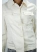 Short jacket Women's Pure Linen size 42 - White Ivory - No Brand Sample