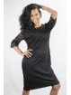 Pierre Cardin Sheath Dress Woman 42 Black Lace