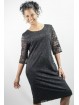 Pierre Cardin schede jurk vrouw 42 zwart kant
