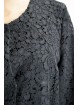 Pierre Cardin Dress Woman L 46 Black Lace Sheath Dress - Wide Shoulder Strap