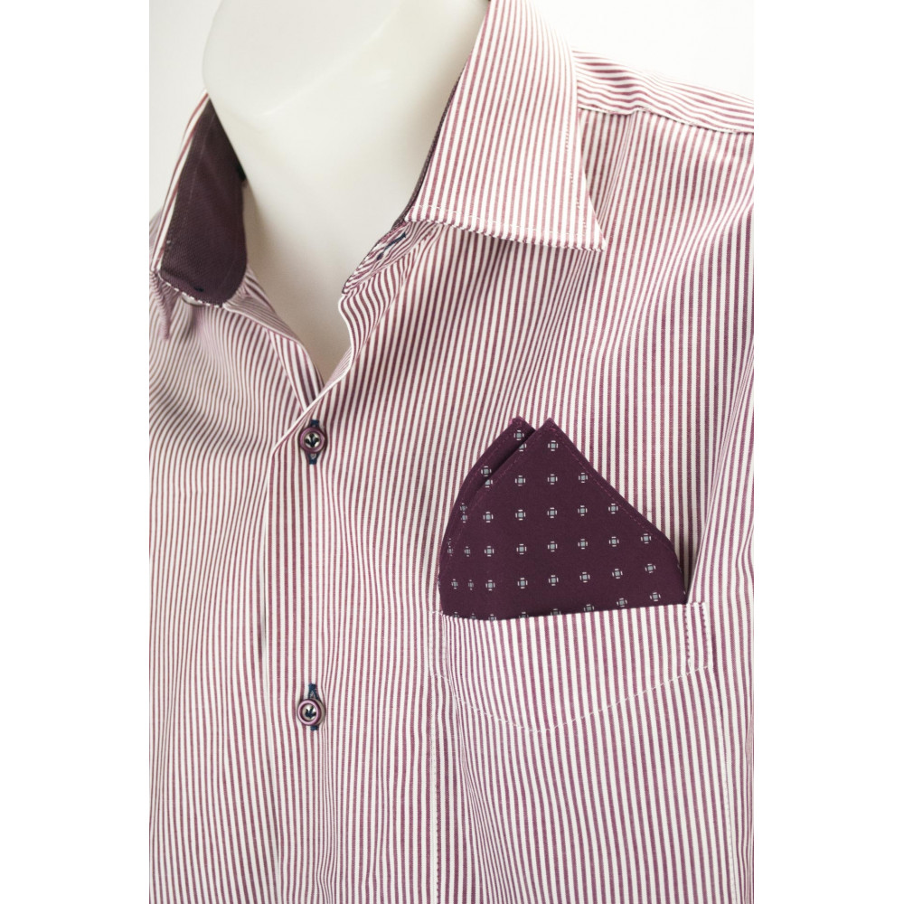 Elegant Heren Overhemd 39 15½ Lichtblauwe geweven stof zonder zak - Philo Vance