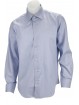 Hellblaues Herrenhemd mit geometrischem Muster, gewebter Stoff ohne Tasche - Philo Vance - Brescia