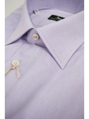 Lilac Men's Dress Shirt Poplin Filafil - Philo Vance - Cornflower