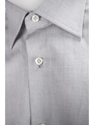 Light Gray Men's Dress Shirt Poplin Filafil - Philo Vance - Cornflower
