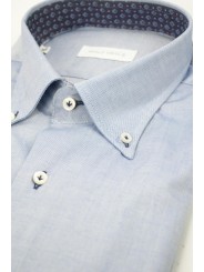 Camisa Casual Hombre 41 M Button Down Blue Jeans - Philo Vance - Ledro