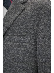 Chaqueta de hombre 52 lana gris oscuro gris oscuro 2 botones - Slim Fit