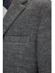 Men's Jacket 52 Dark Gray Grisaille Wool 2 Buttons - Slim Fit