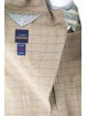 Men's Slim Jacket 48 Beige Wool Checks - Alessandro Tellini