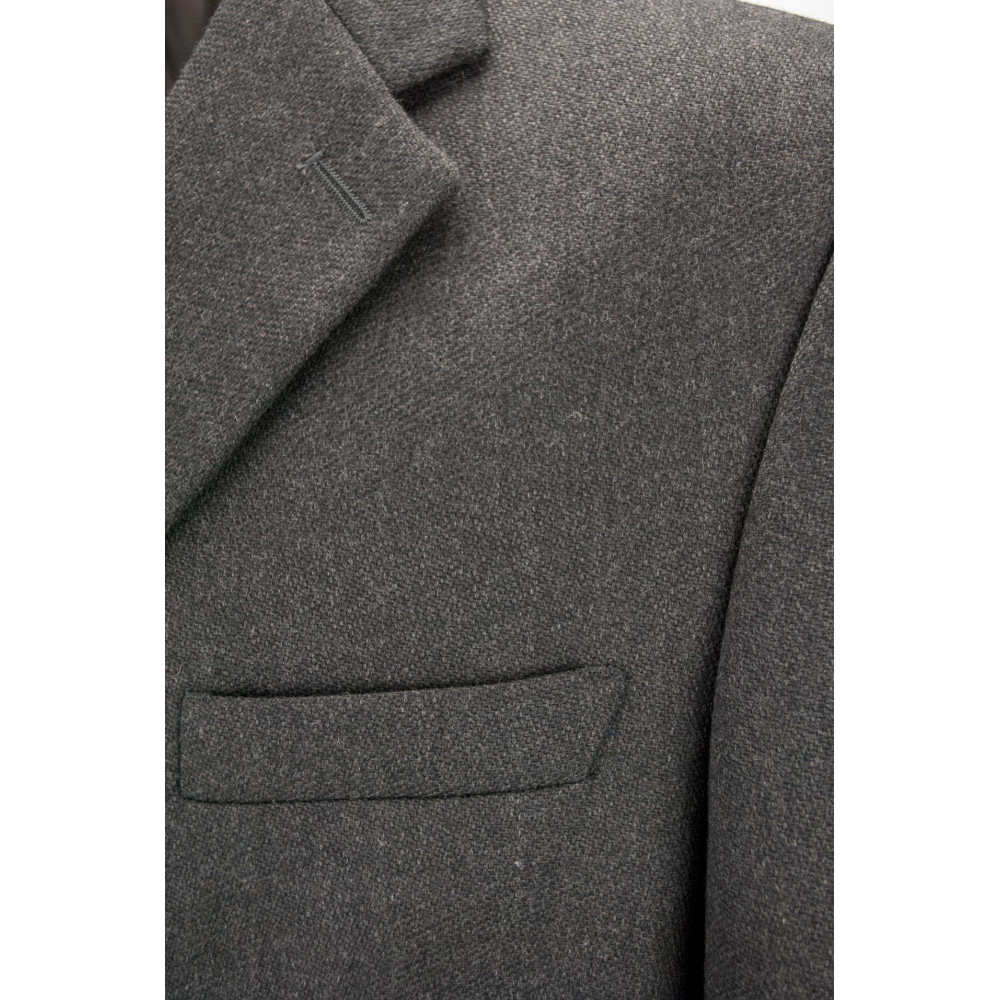 Men's Jacket 54 XXL Dark Gray Grisaille Fabric 3 Buttons - Classic Fit