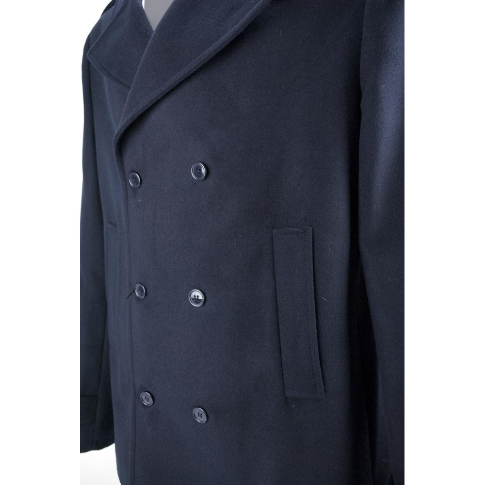 Zweireiher Jacket Man 54 Dunkelblaues Wolltuch - Classic Fit