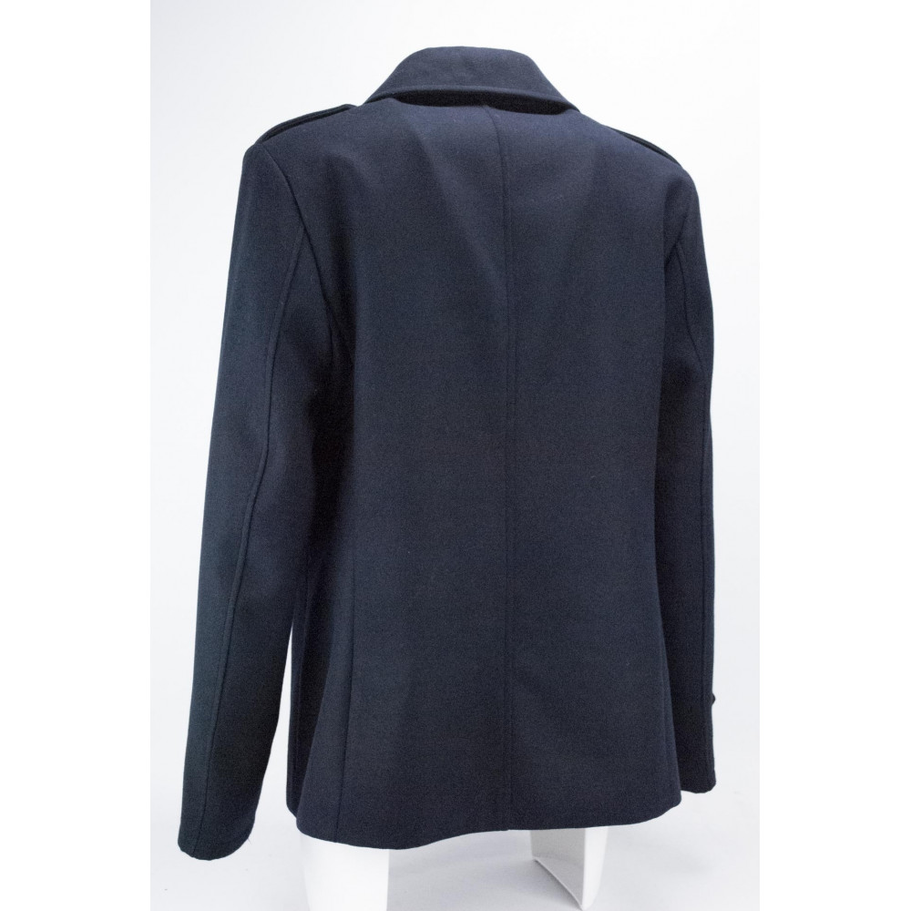Double-Breasted Jacket Man 54 Donkerblauwe wollen stof - klassieke pasvorm