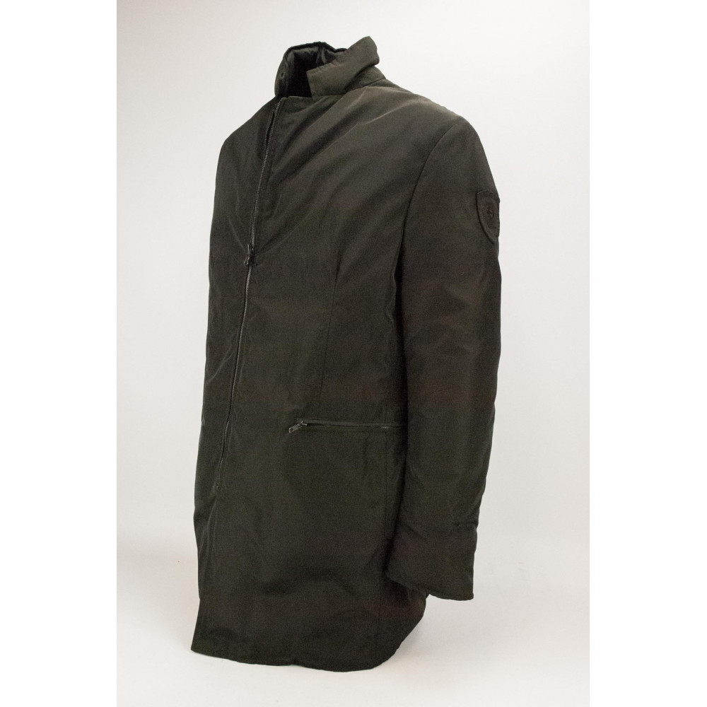 Long Down Jacket Man 50 L Brown Reversible Matt / Glossy Montereggi