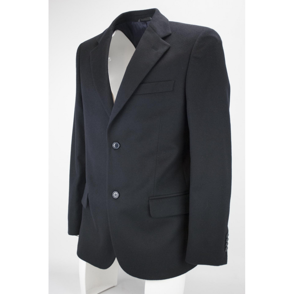 Men's Jacket 46 Dark Blue Cloth Cashmere Wool Classic 3Buttons - Incom Montecatini Men's Suits, Blazers and Jackets