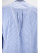 Chemise Homme Classique Popeline Rayée Bleu Blanc - Button Down - Grino