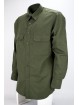 Класічная ваенная зялёная простая светлая фланелевая мужчынская кашуля - Grino