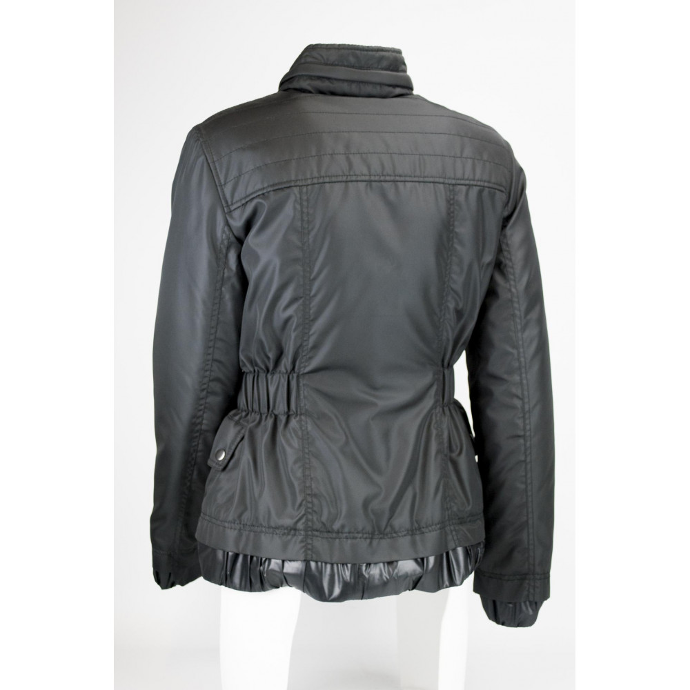 Jacket Quilted Jacket Ladies 44 M Matte Black - Montereggi