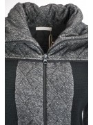Knit jacket Women's 44 M Black Gray - Hekla&Co.