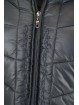Acolchada chaqueta de las Mujeres de 44 M de Negro con Cuello de Piel - Negro Barro