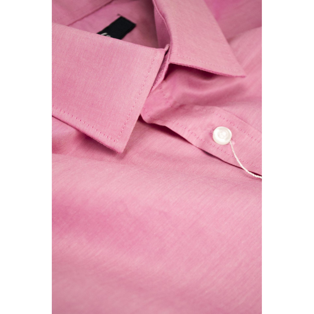 コーラル ピンク メンズ シャツ スプレッド カラー - M 40-41 - スリム フィット