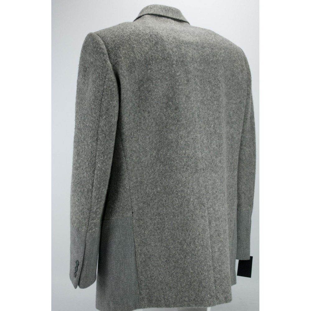 Herrenjacke 50 Grey Wool Patchwork Classic 3Buttons