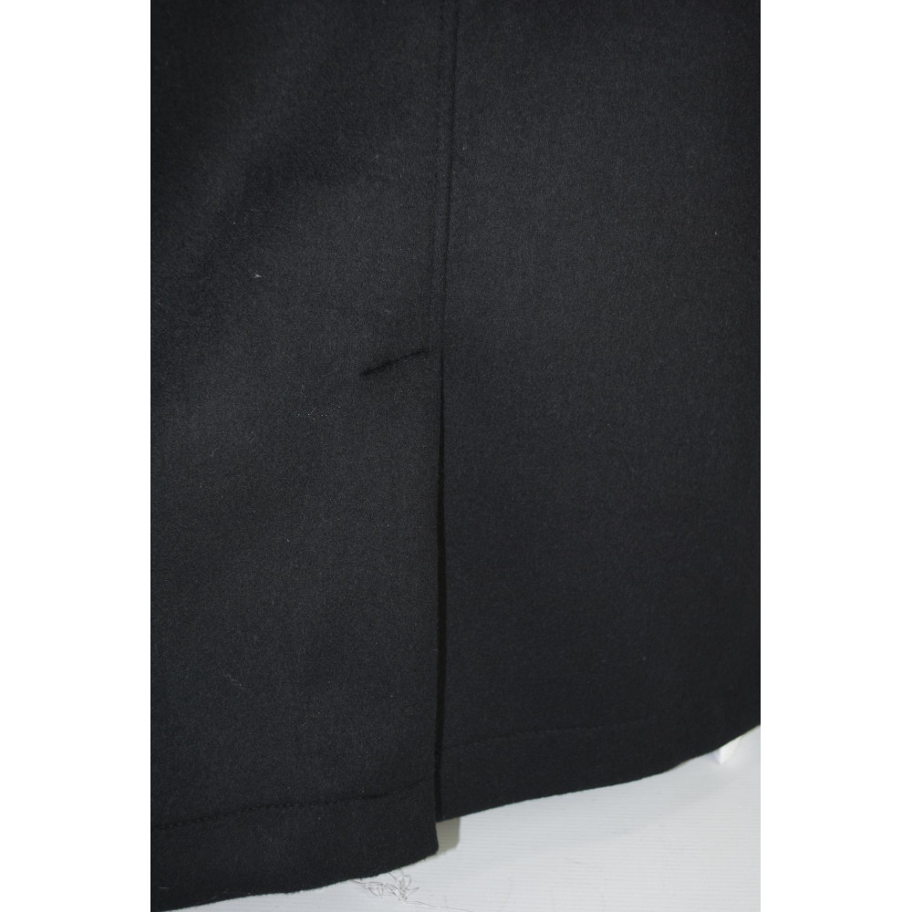 Man's Coat 48 M Mixed Wool Deconstructed Black - Montereggi
