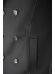 Double-Breasted Man Jacket 58 3XL Black Wool Cloth - Impervela