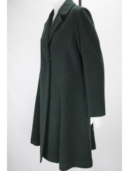El Abrigo Largo Mujer De 46 L Paño Verde De Lana Montereggi