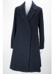 The Long coat Woman 48 XL Cloth Wool Dark Blue - Montereggi