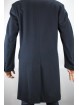 3/4 Man Coat 50 L Dark Blue Cloth Wool Cashmere Blend 3Buttons - Aladdin