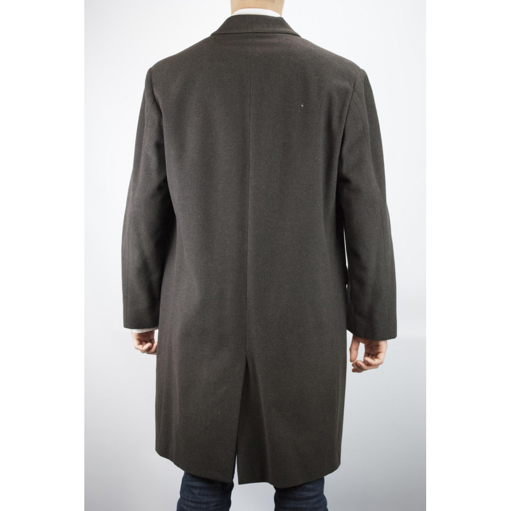 Men's 3/4 Coat 48 M Brown Cloth Wool Cashmere Blend Loro Piana - Reiss