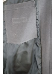 Men's Long Jacket 50 L Dark Gray Hammered Velvet Overcoat - Men's Suits, Blazers and Jackets