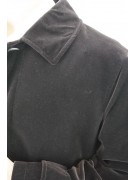 Chaqueta larga para hombre 54 XXL Abrigo de terciopelo liso marrón - Trajes, chaquetas y chalecos para hombre