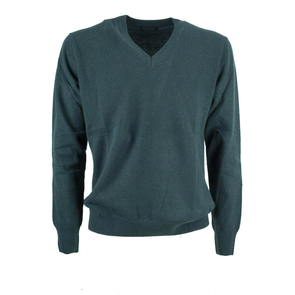 V-Neck Men's Pure Cashmere 2Fili Sweater - Spazio Cinque