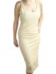 Gown Women's Elegant sheath Dress M White Ivory - Beaded Diamond and Embroidery