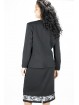 Pierre Cardin Women's Suit XL 48 Black Blue White Pinstripe - Complete Jacket with Pants