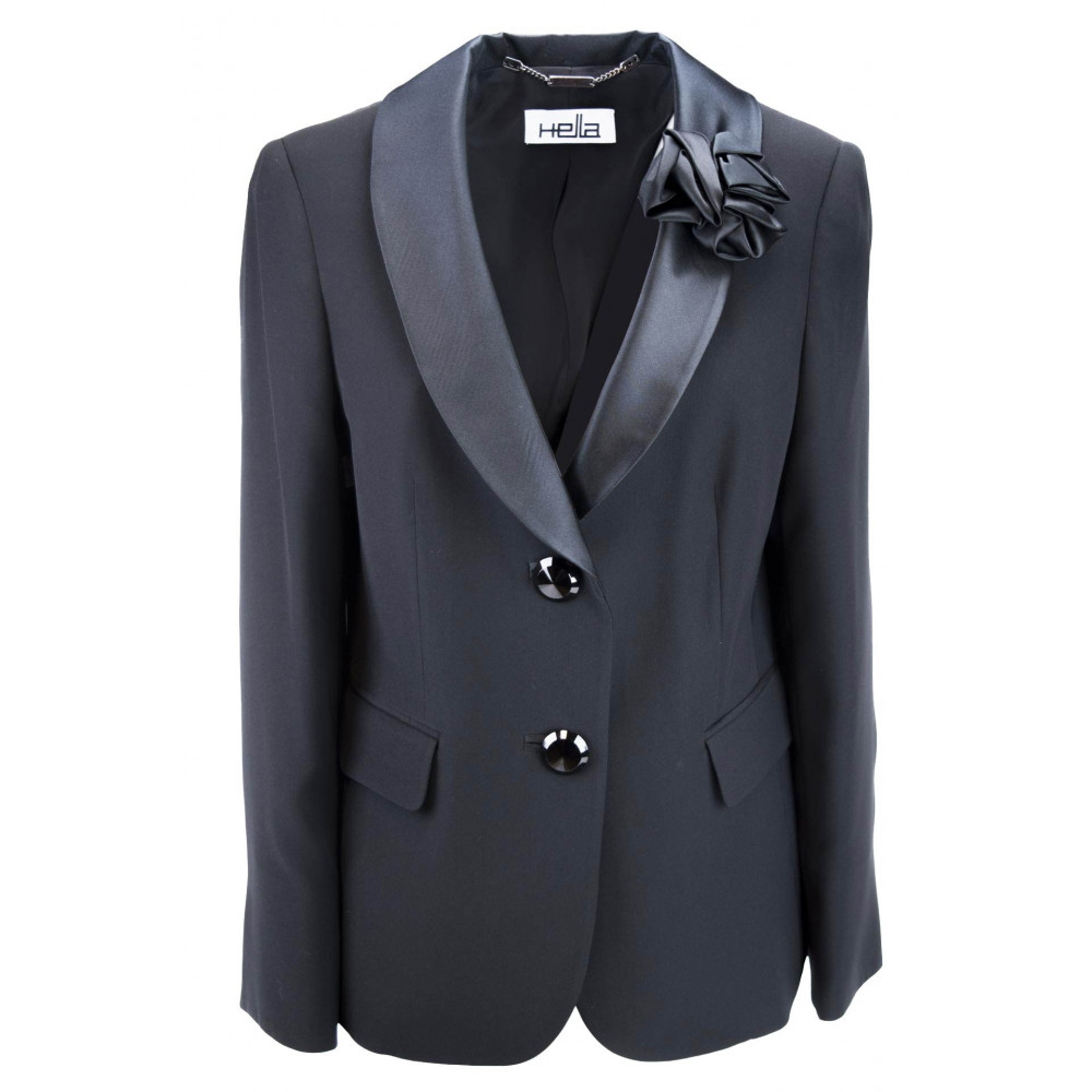 Tuxedo jacket Women's Black size convenient - Blazer Elegant